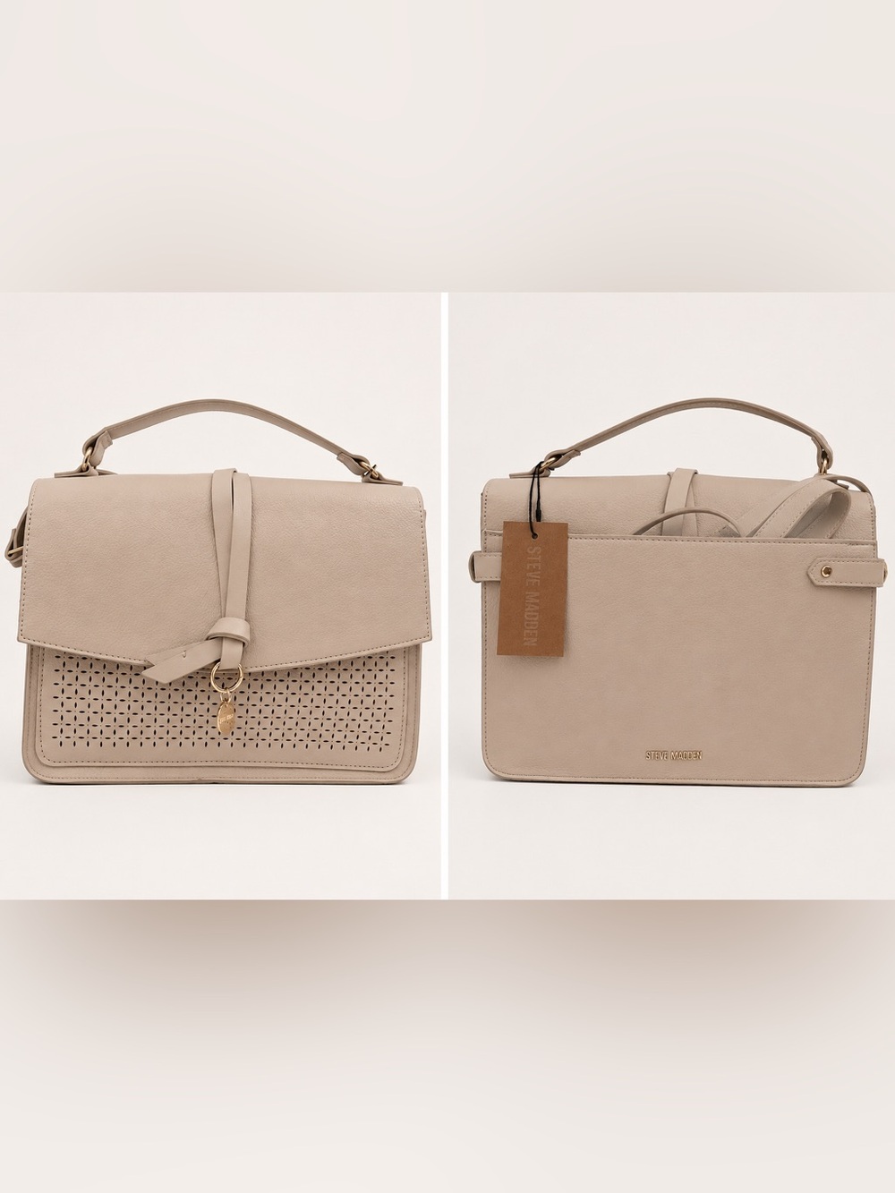 Steve Madden Wila Perforated Top Handle Satchel